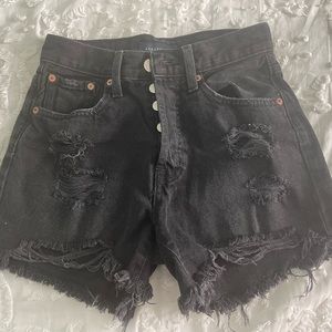 Black Aeropostale Jean Shorts